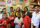 4-Miss Universe GB 2010 with Mr Najib Khan at Children Art Day 2010